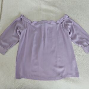 Ladie's Banana Republic Lavender Off-Shoulder Women's Top